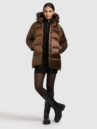 1129JK253 572COP-BRO | Jacket CARA COPPER BROWN